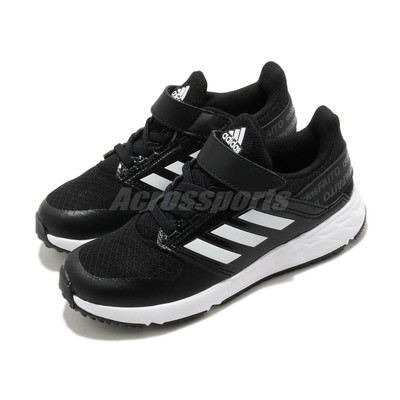 adidas FortaFaito EL K Black White Kid Preschool Running Casual Shoes  FX0940 | eBay