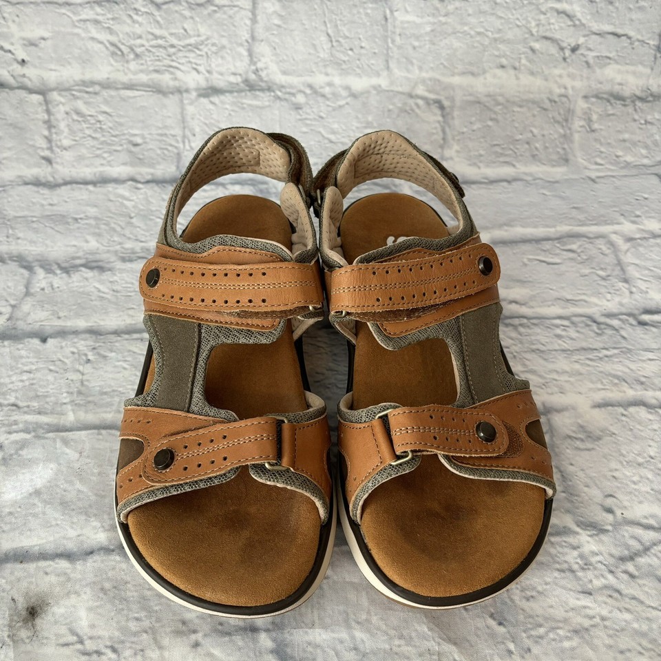 RARE SAS Embark Sport Comfort Sandals Live Oak Women’s Size 8W Wide