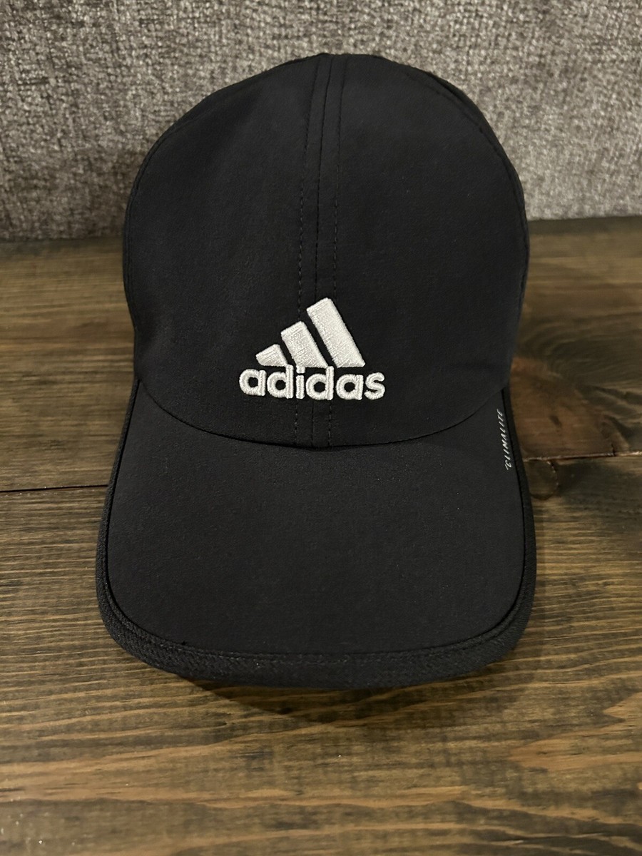 ADIDAS Climalite Lightweight Running Hat Black Adjustable Cap