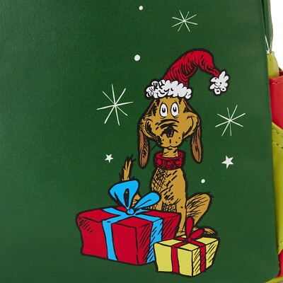 Dr. Seuss Grinch Mini Backpack by Loungefly Green Multi New  display picture 1