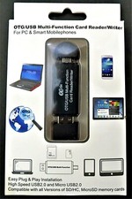 OTG/USB Multi-Function Card Reader/Writer for PCs Mobile Smartphone - NEW In Box