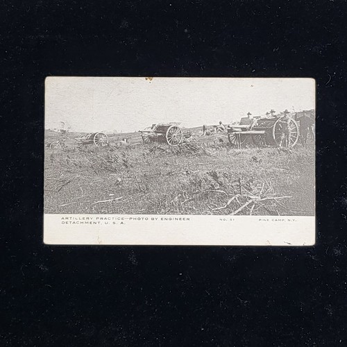 RPPC Artillerie Übungsingenieur Abteilung im Pine Camp NY 1908 Postkarte
