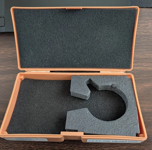Mitutoyo 209-113 Internal Dial Caliper Gage, 1.2-2.2" - Storage Case Only