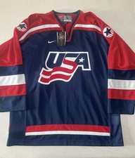 NWT VTG Nike Team USA United States Hockey Jersey Mens Large 2002 Olympics NEW!
