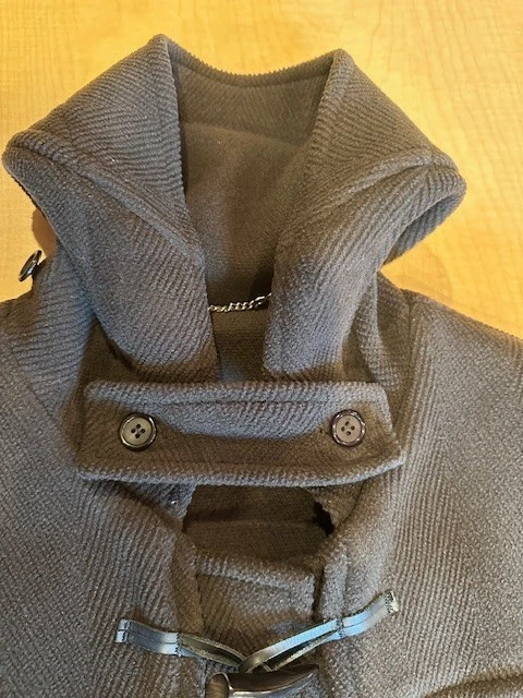 BURBERRY London Duffle Coat Mens Medium Olive Brown Toggle Hooded Jacket image 5