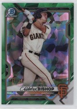 2021 Bowman Sapphire Edition Chrome Prospects Green Refractor Hunter Bishop 1i3r