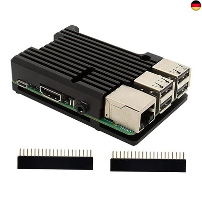Raspberry Pi 3 B+ Aluminiumgehäuse mit Gehäuse Wärmeableitung, Metallgehäuse/Geh