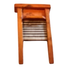 Vintage Miniature Dollhouse Wash Board Wood