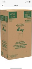 Dart 12J12 Foam Drink Cups - 12Oz 1000 Cups