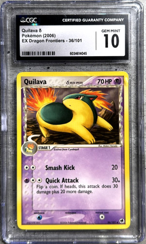 Quilava δ graded CGC 10 for sale on eBay