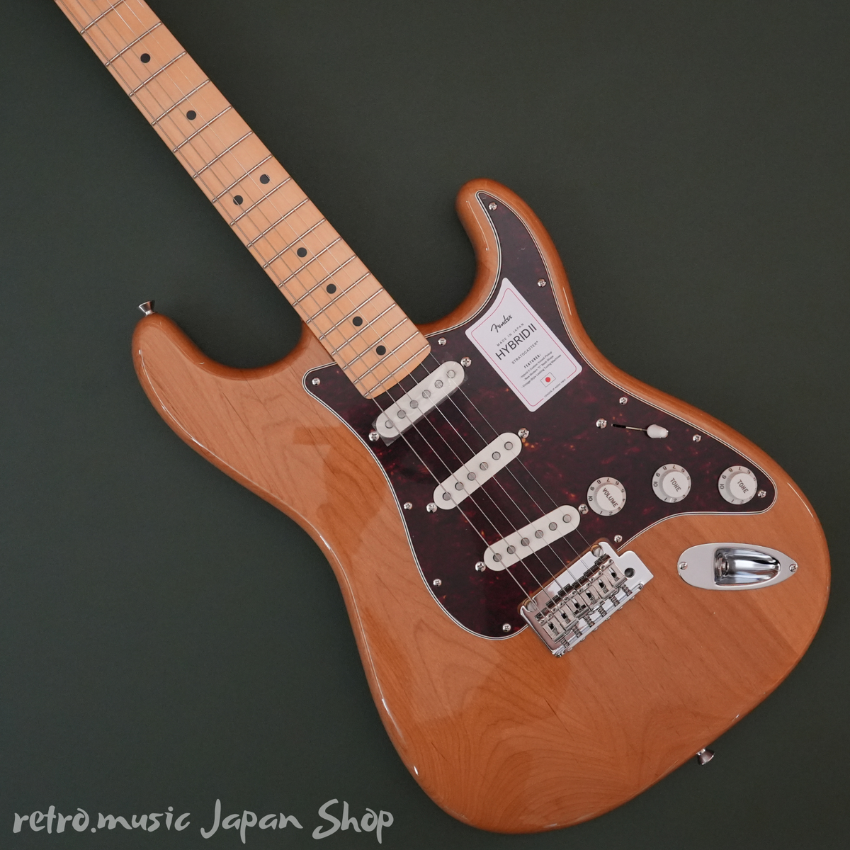 Fender Made in Japan Hybrid II Stratocaster Maple Vintage Natural
