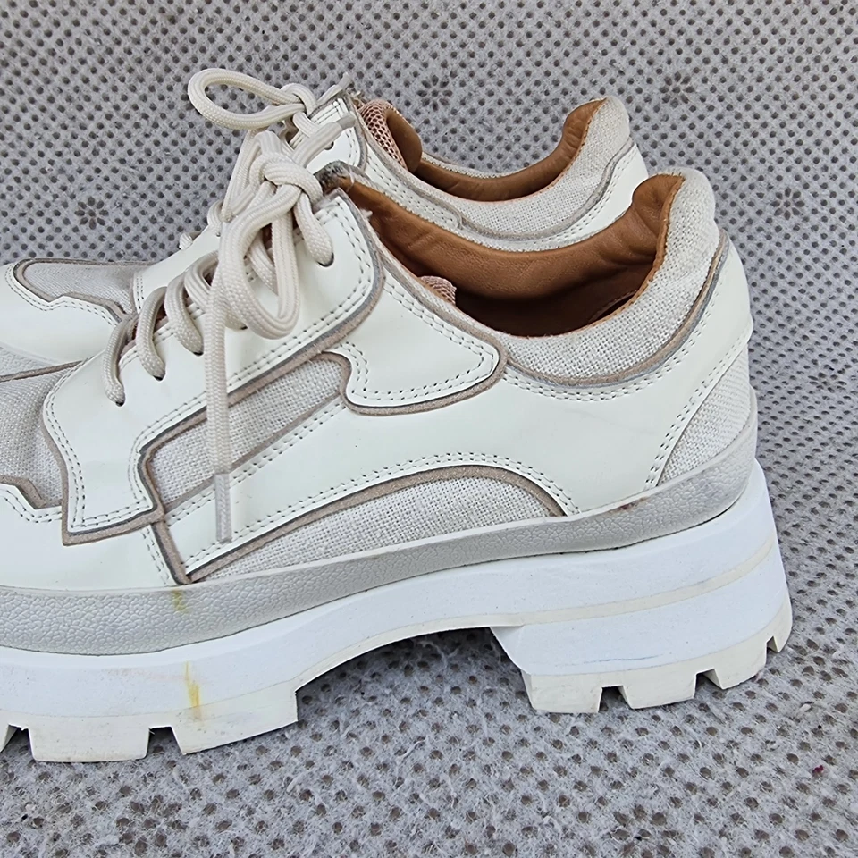 Zapatillas de plataforma bajas Jil Sander en marfil 37 Foto 2 de 4