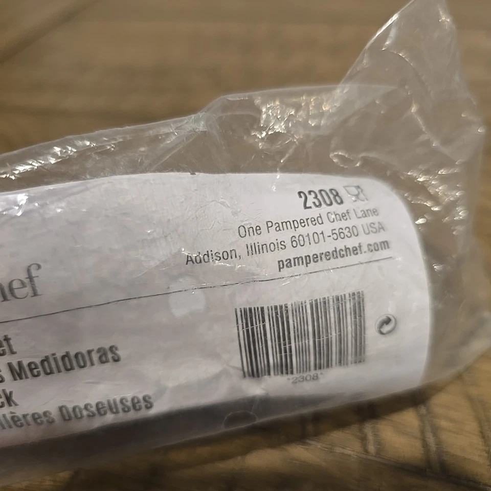 NEW Pampered Chef Acrylic Measuring Spoon Set of 6 #2308 Sealed - Image 2 of 4