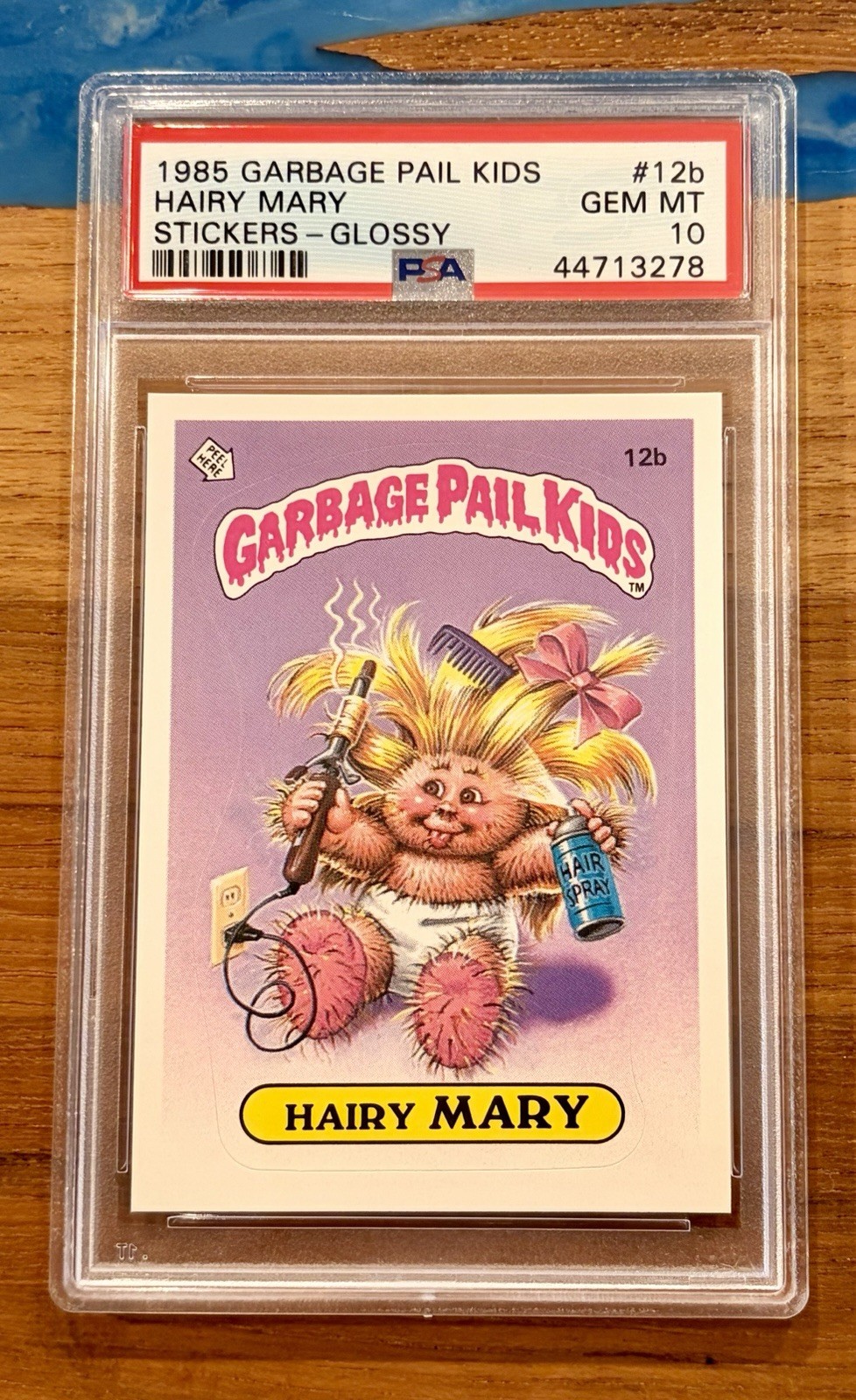 1985 GPK Garbage Pail Kids OS1 - Hairy Mary 12b Glossy - PSA 10 GEM MINT!