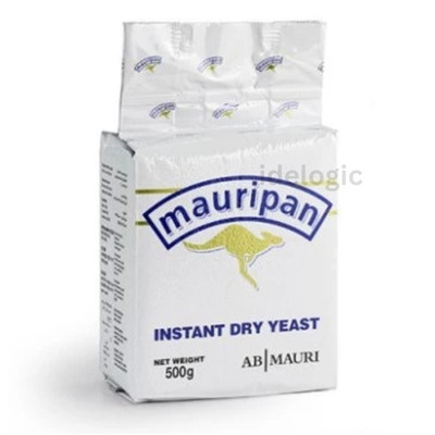Mauripan 500g Instant Yeast For Baking Bread Pizza Buns, Doughnuts  & Dough Prep