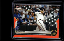 Victor Caratini - 2022 MLB Topps Now #722 Red 09/10 Parallel Milwaukee Brewers