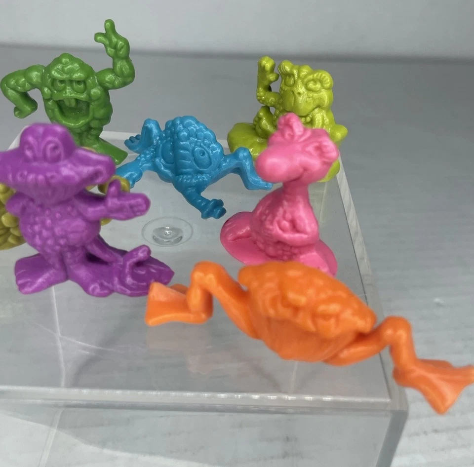 DE COLECCIÓN "FREAKIES" CEREAL RALSTON PREMIUM JUEGO DE 7 FIGURAS de plástico completo RARO Foto 3 de 4
