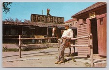 Boot Hill Dodge City Kansas Plastichrome Postcard Cowboy Matt Dillon Ray Lee