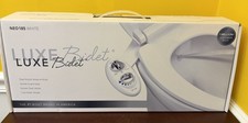 New Luxe Bidet NEO185 White Dual Nozzle DIY Personal Hygiene Toilet Wash System