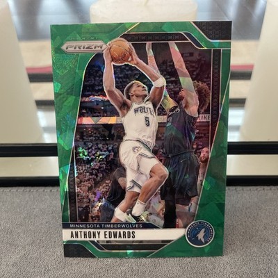 2024-25 Panini Prizm Green Ice Prizm Anthony Edwards #100