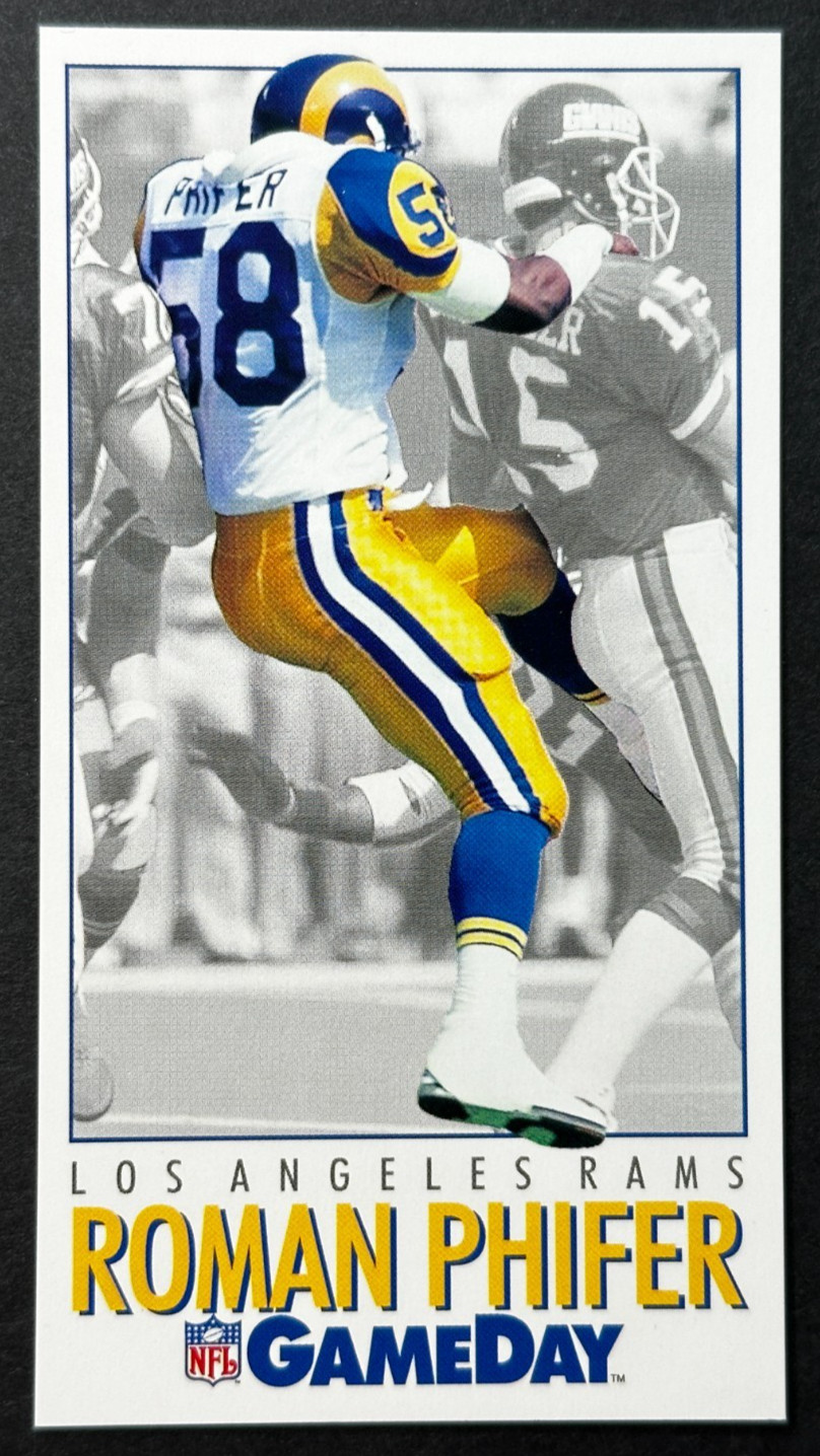 1992 GameDay - Roman Phifer #58 Los Angeles Rams Rookie Card NFL UCLA Mint