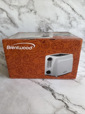 BRENTWOOD TS-260W: Cool-Touch 2-Slice Toaster - White