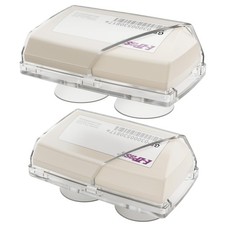 2 Pack EZ Pass Holder with Strong Suction Cups for Windshield Mounting