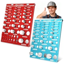 66 Nut and Bolt Thread Checker - 27 Standard and 25 Metric Bolt Thread Gauge ...