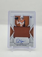 Quinn Ewers 2025 Panini National Treasures Blue College Material Sigs 31/49 #54