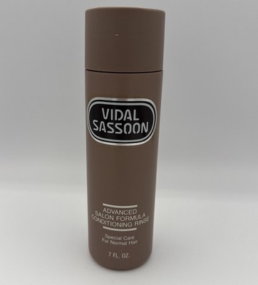 Vintage 1987 VIDAL SASSOON Adv Salon Formula Conditioning Hair Rinse 7oz NOS
