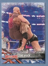 2017 Topps WWE Road to WrestleMania #65 The Rock Defeats Erick Rowan