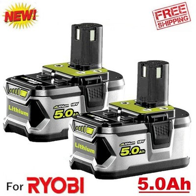 2X 18V 5,0Ah Akku für RYOBI One+ Plus Lithium RB18L50 P108 P104 Batterie
