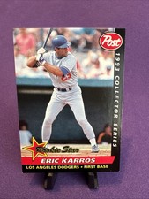 1993 Post Cereal Eric Karros Los Angeles Dodgers #6