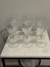 Vintage Luminarc Diamant Cristal D'arques Durand Wine Glass Set of 6