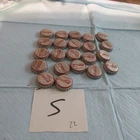 VINTAGE LOT OF 22 USED BOTTLE CAPS COCA COLA CORK BACK