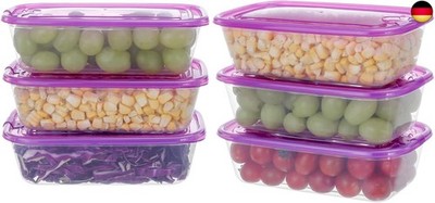 EASYLOCK Frischhaltedosen Mit Deckel, 600ML*6, Meal Prep Boxen