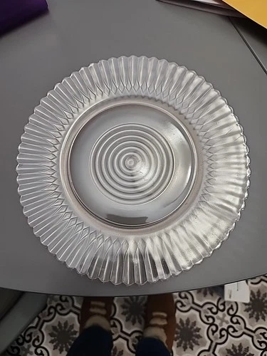 MacBeth-Evans Vintage Pink Glass Petalware 8-inch Salad / Dessert Plate