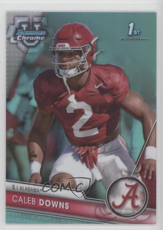 2023 Bowman U Chrome Aqua Refractor 163/299 Caleb Downs #49 15wb