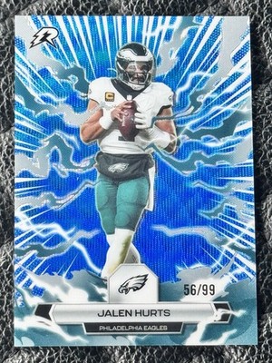 2025 Topps Resurgence Jalen Hurts Blue Surge Refractor #79 Eagles SP /99