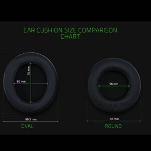 Oval Round Ear Cushion Pad For Razer Kraken 7 1 Pro Chroma V2 Usb Gaming Headset Ebay