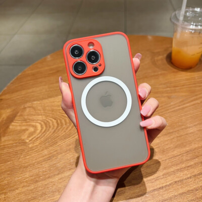 For Apple iPhone 14 13 12 11 Pro Max Case Mag Safe Magnetic Camera Lens Cover
