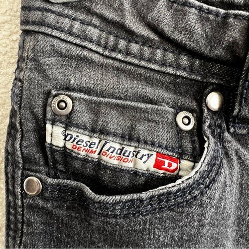 Diesel Girls Black Wash Thanaz J US Jeans Denim Skinny Stretch Size 14 - Picture 5 of 15