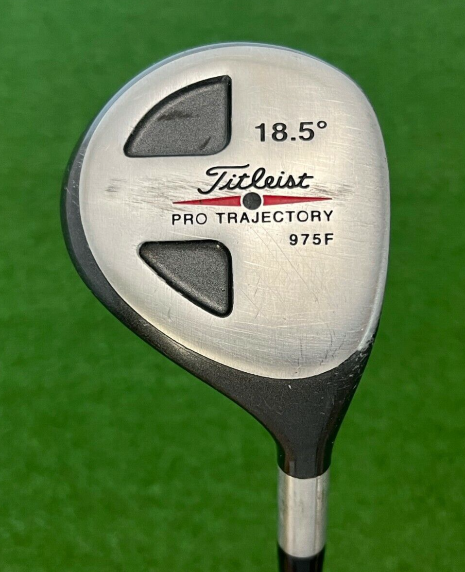 Titleist Pro Trajectory 975F 18.5° Wood Stiff Graphite Shaft Titleist Grip Titleist Pro Trajectory 975F 18.5° Wood Stiff Graphite Shaft Titleist Grip