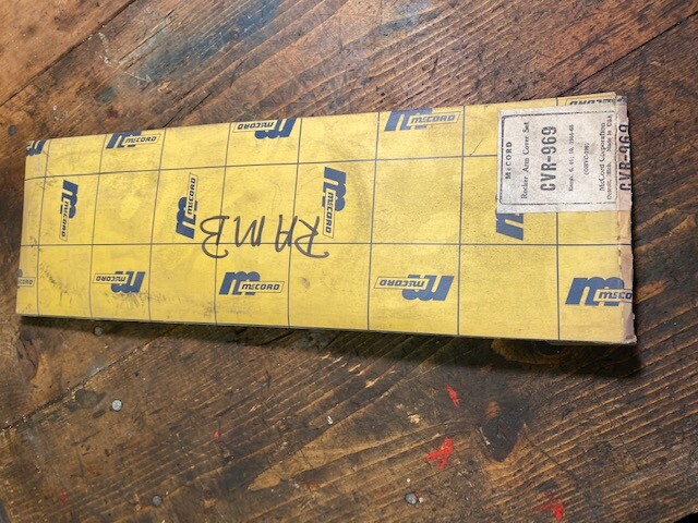 1964 1965 RAMBLER 6 CYL. ROCKER ARM COVER SET GASKET NOS MCCORD