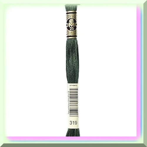EcoStitch 6-Strand Cotton: Verdant Pistachio Green - Vibrant, Sustainable Embroi - Picture 7 of 7