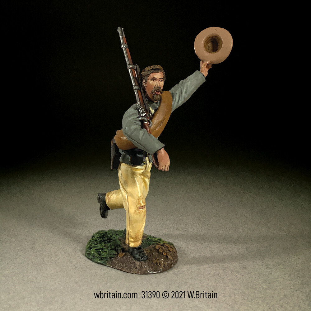 BRITAINS SOLDIERS 31377 - Confederate Infantry Marching and Cheering, No. 2