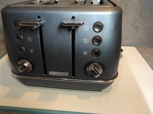 Morphy Richards Evoke Premium 4-Slice Toaster Steel Blue Working WELL USED WORN - Picture 13 of 24
