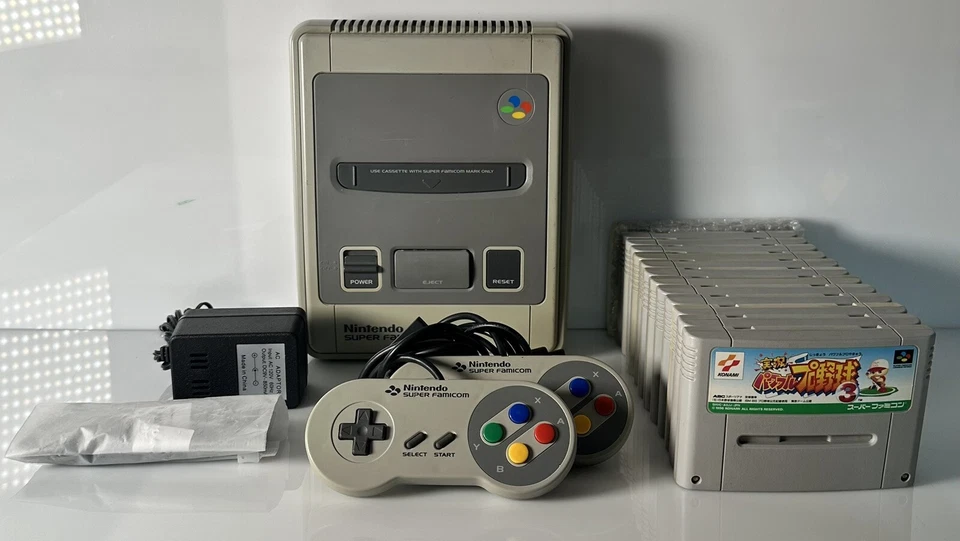 Nintendo Super Famicom SHVC-001 Console WITH  13 ORIGINAL GAMES!