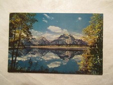 Wyoming Jackson Lake and Teton Range WY Postcard