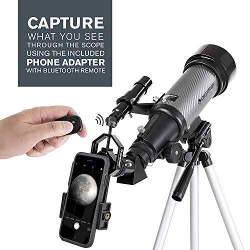 Celestron 80mm Travel Scope Telescope - Portable Refractor With Backpack, Tripod & Accessories